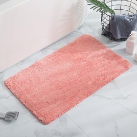 Floor Mat Absorbent Bathroom Non-slip Mat (Option: Pink-50x120cm)