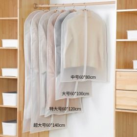 Clothes Hanger Clothes Dress Coat Dust Cover Home (Option: White-XL60x140cm-1PC)